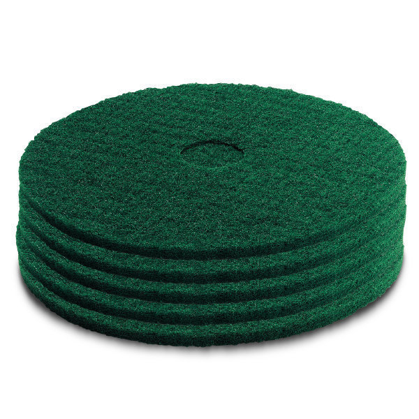 Karcher Medium Hard Green Floor Pads 306mm - Box 5 | 6.369-827.0